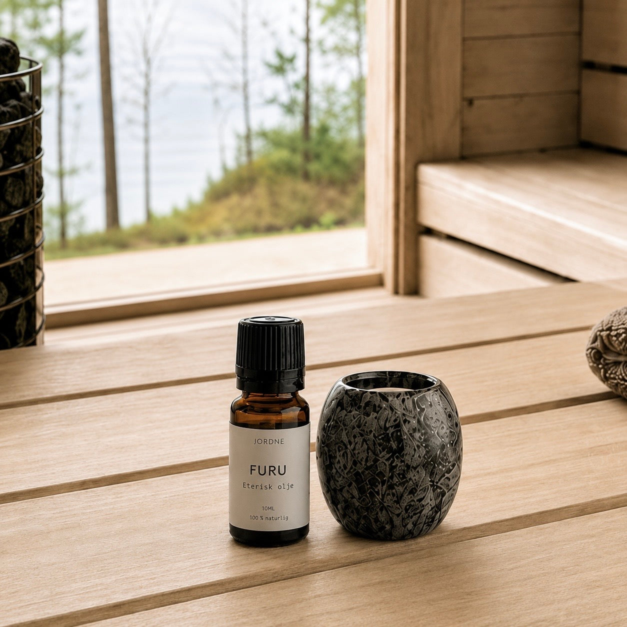 Sauna scent set with aroma stone