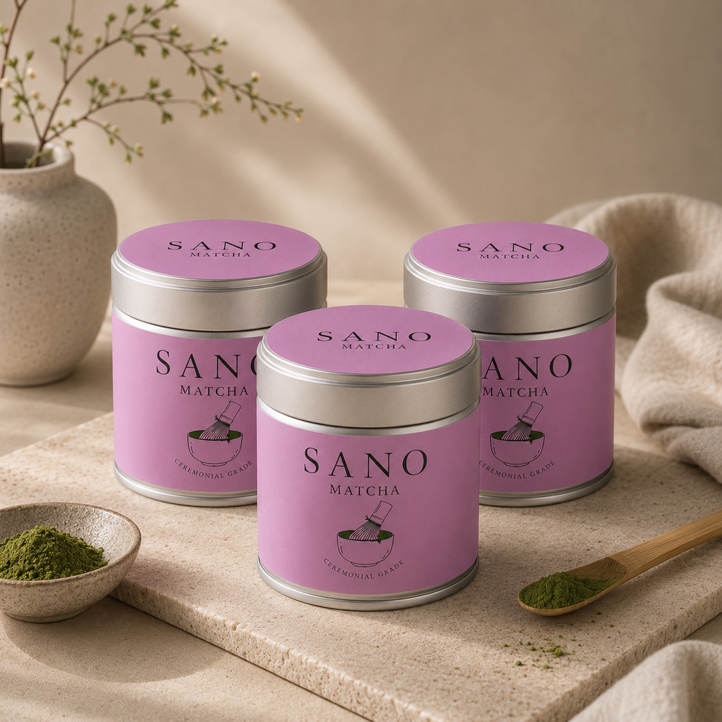 SANO MATCHA – CEREMONIAL GRADE – 3 cans
