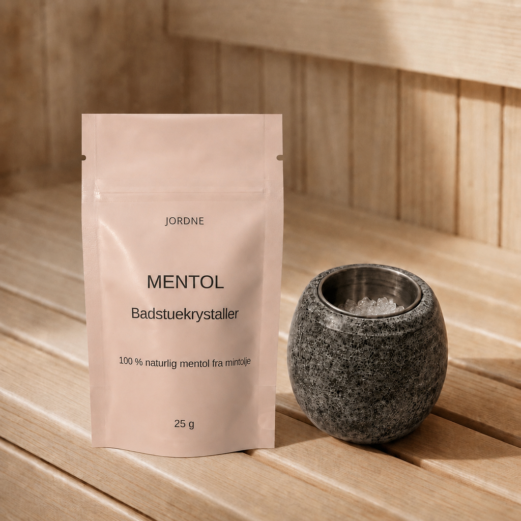 Menthol crystals for sauna